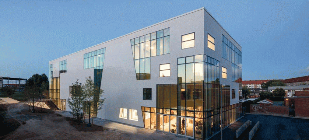 KU.BE Frederiksberg - grønt tag
