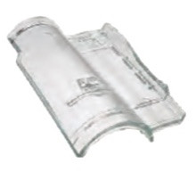 Glass roof tile